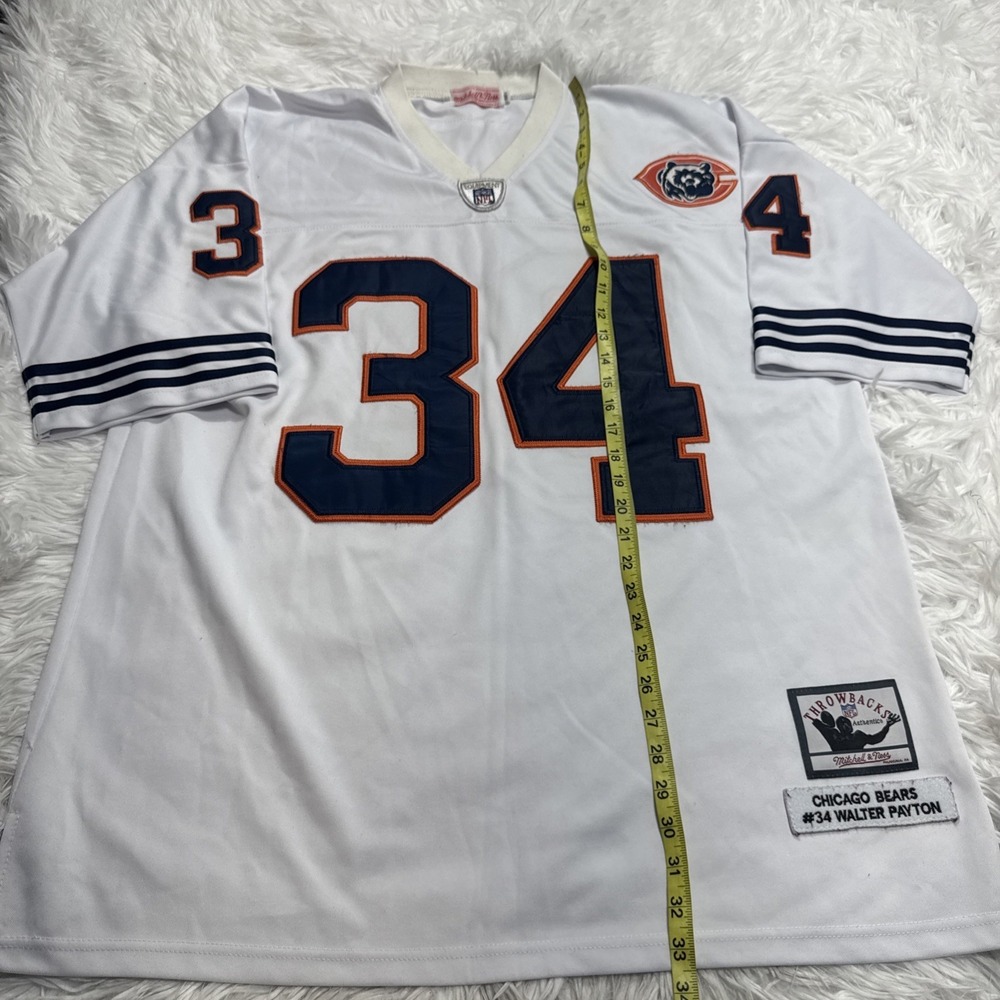 Chicago Bears Walter Payton Throwback Jersey Mitchell Ness XL 52 Stitched Rare! - Picture 6 of 9